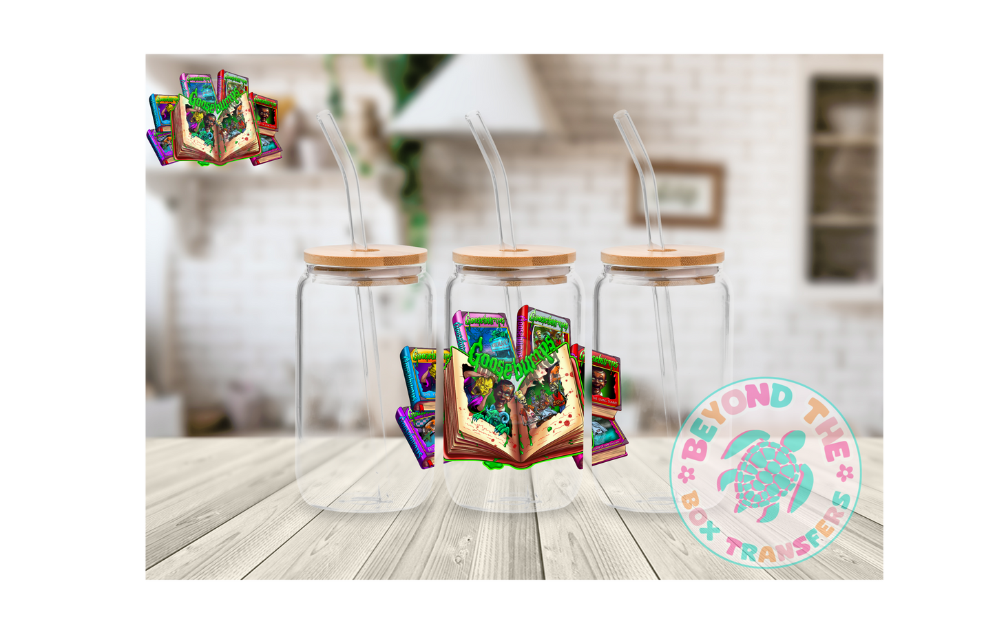 Scary Books UVDTF Decal