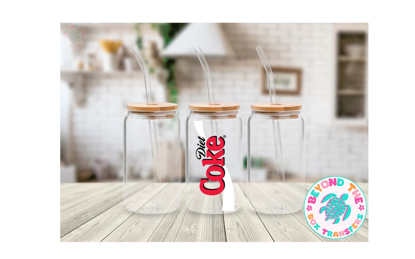 Diet Cola Soda 16oz UVDTF Decal