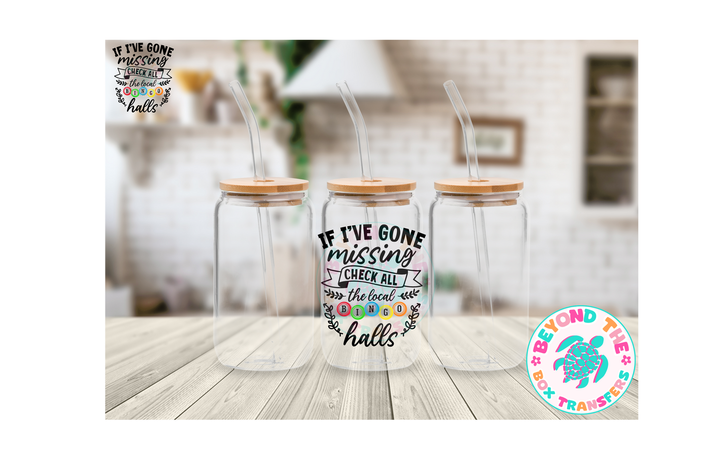 Gone Missing Bingo UVDTF Decal