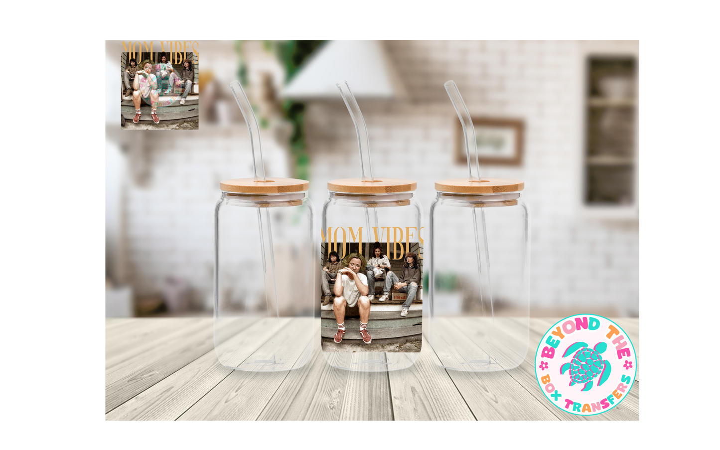 Mom Vibes UVDTF Decal