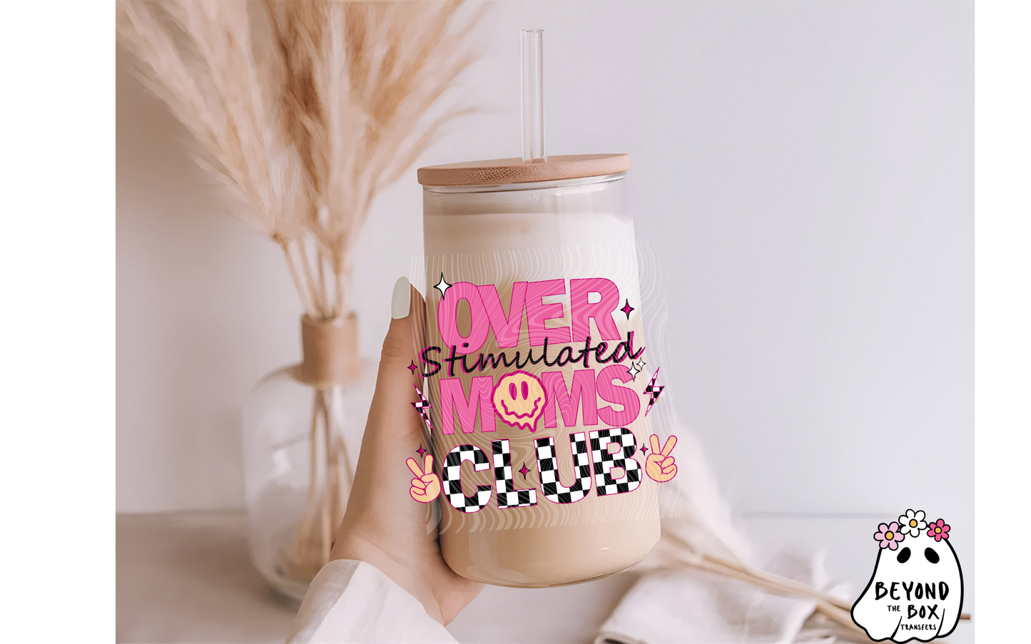 Over Stimulated Moms Club UVDTF Decal
