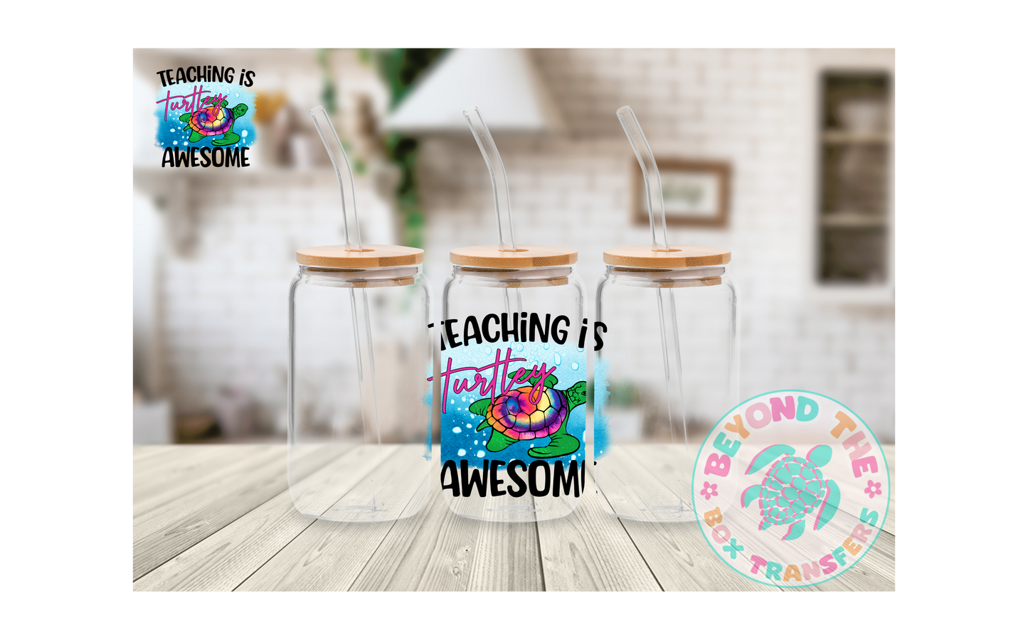 Teaching Is Awesome UVDTF Decal