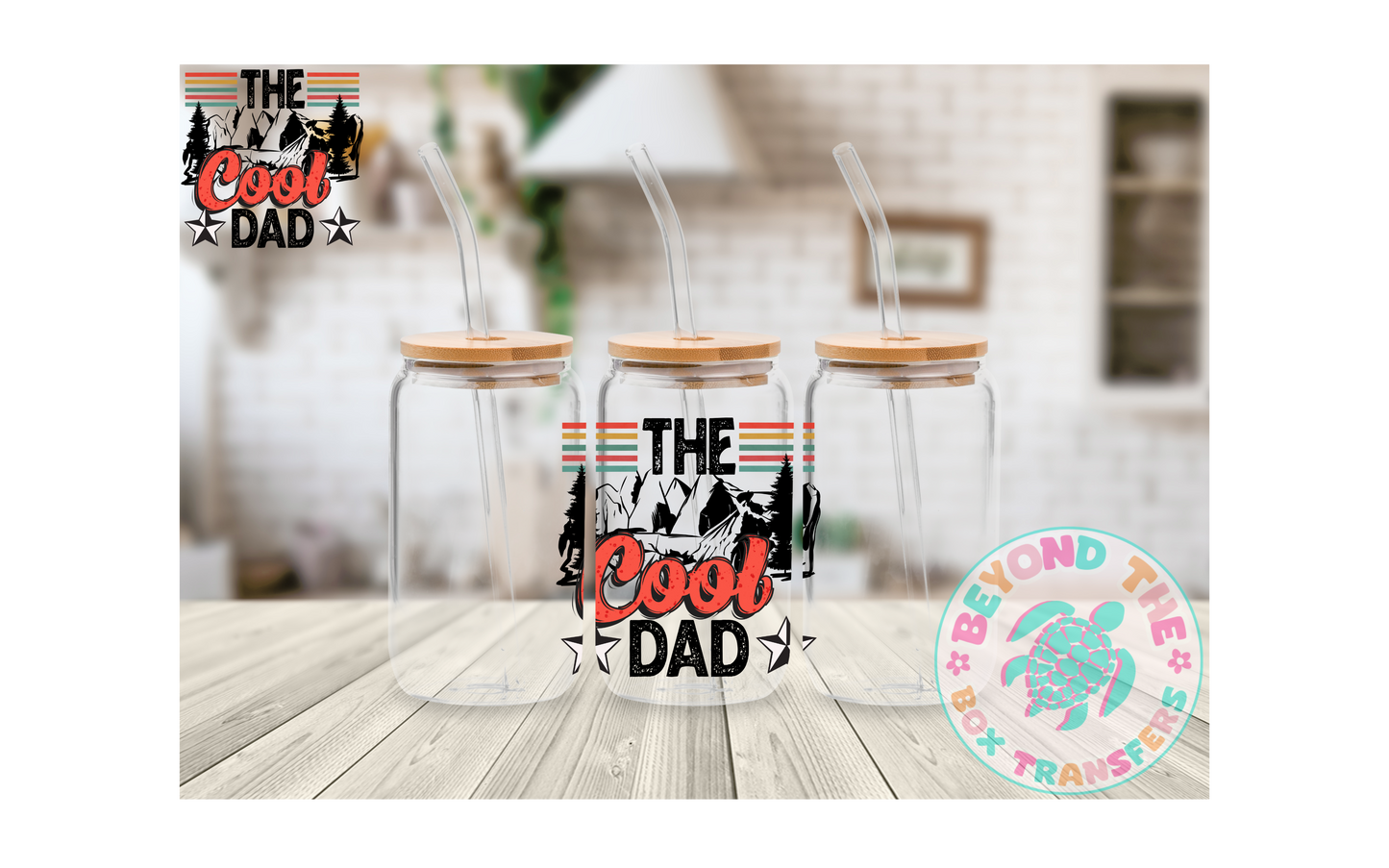 Cool Dad UVDTF Decal