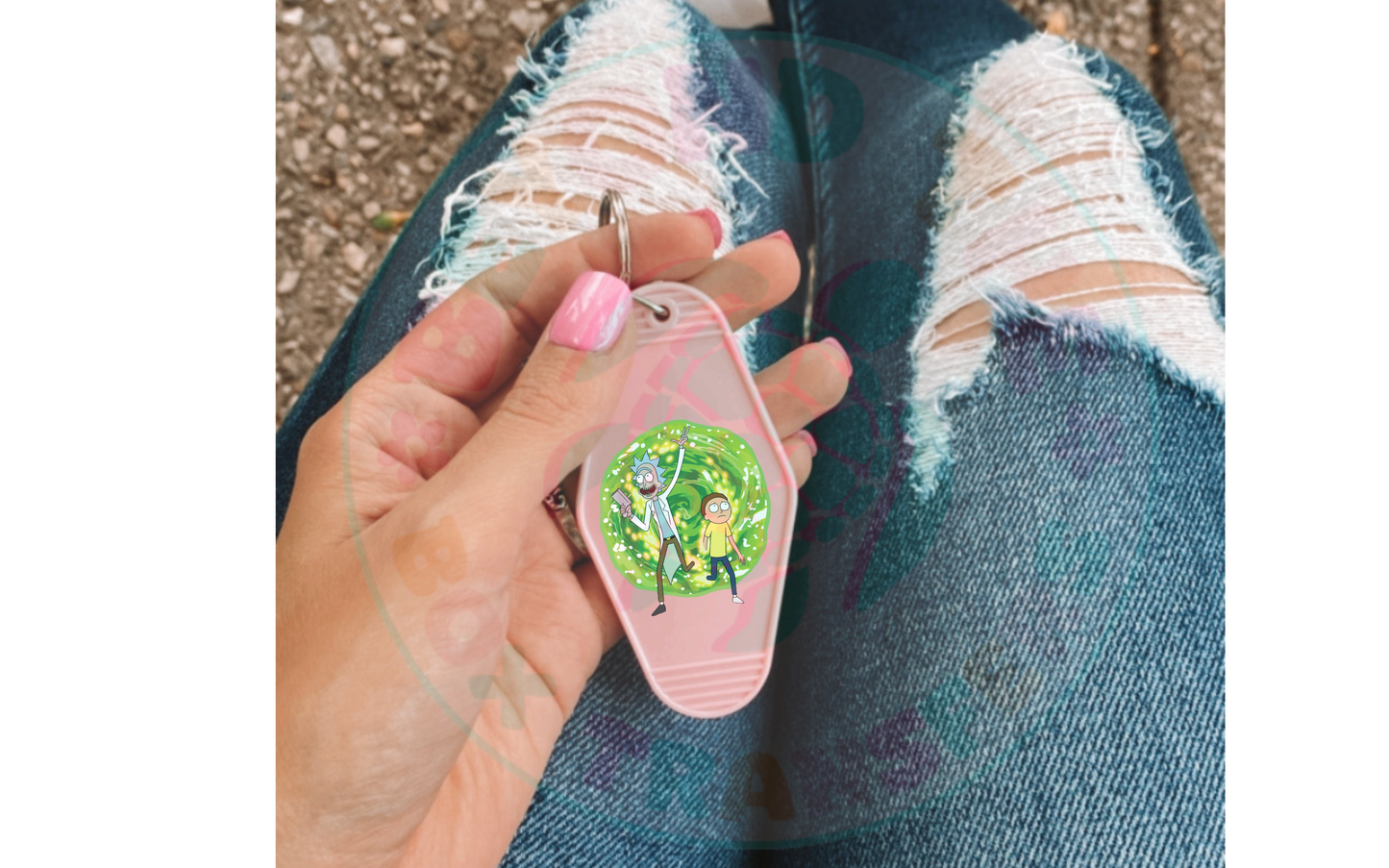 R & M UVDTF Motel Keychain Decal