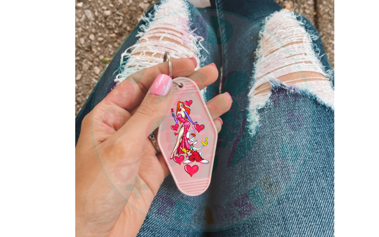 Jessica UVDTF Motel Keychain Decal