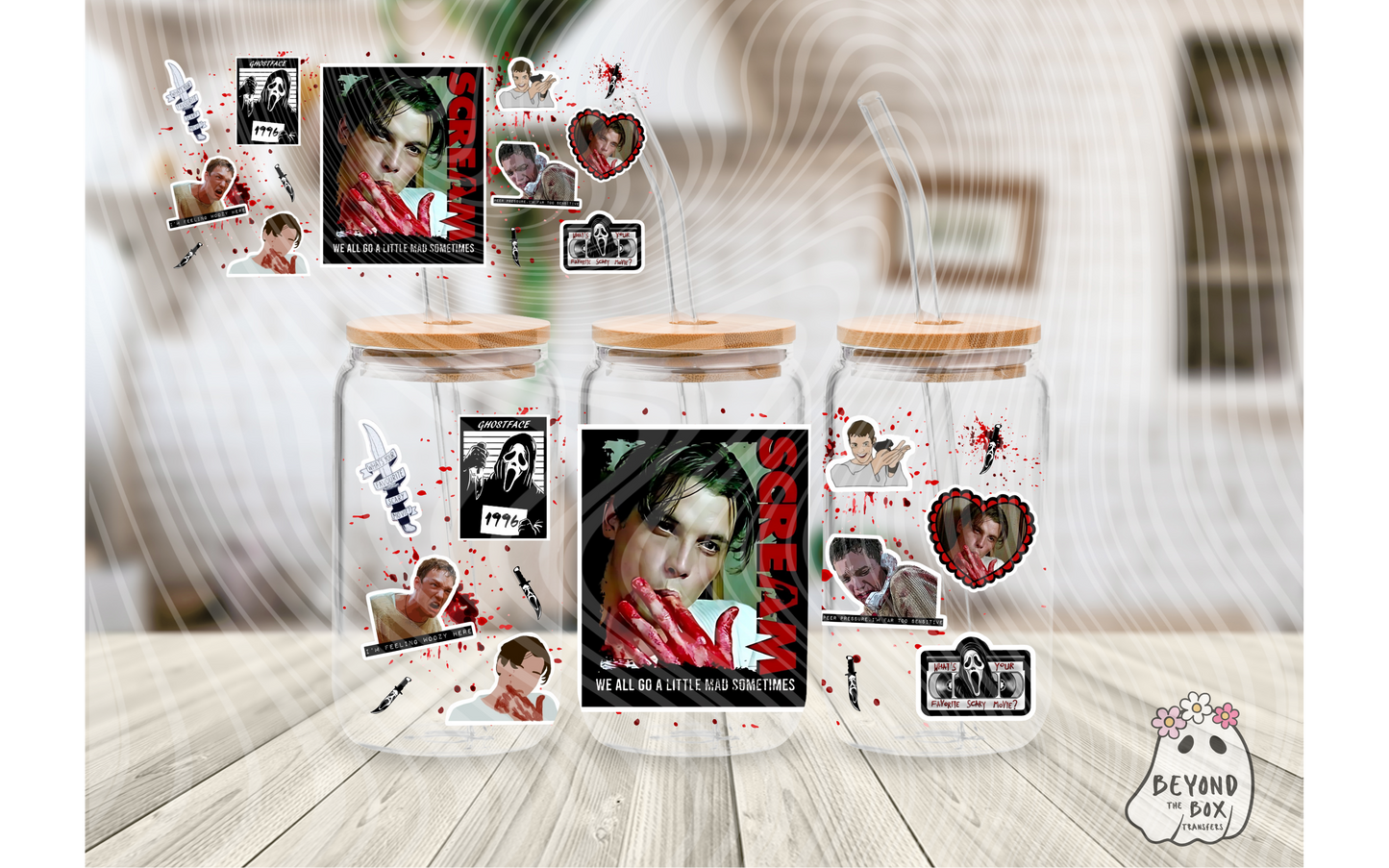 90's Horror 16oz UVDTF wrap