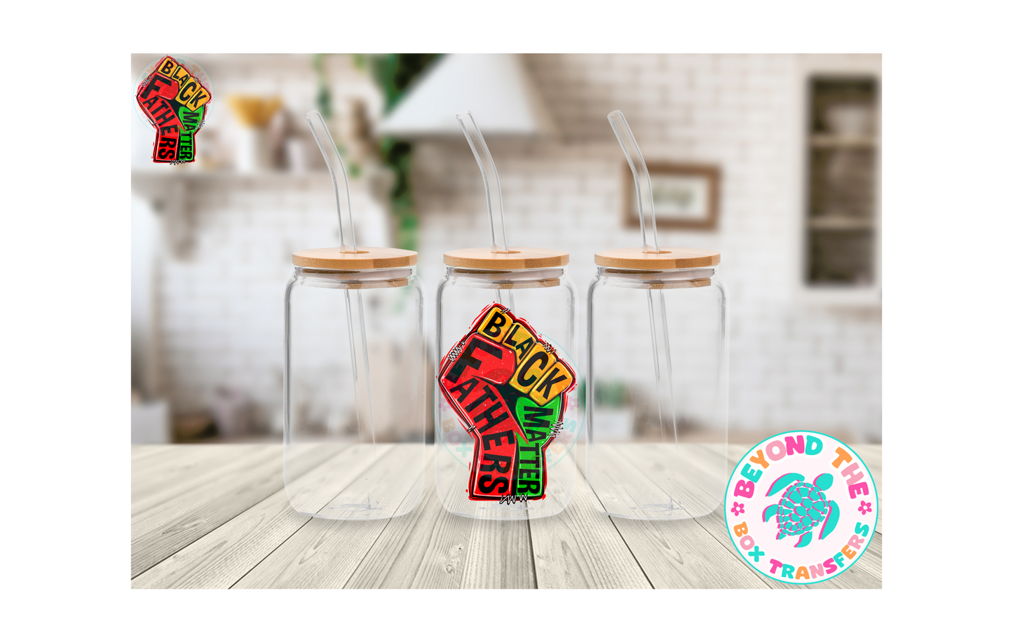 Black Fathers UVDTF Decal