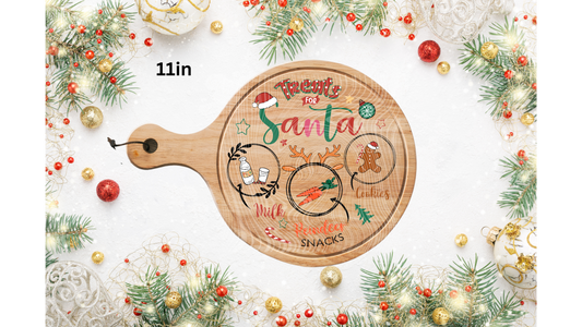 Santa Tray UVDTF Transfer