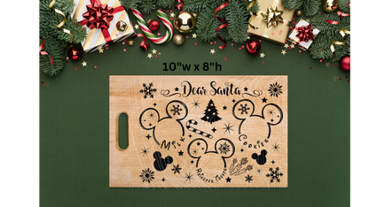 Mouse Santa Tray UVDTF Transfer