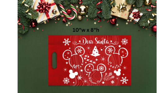 Mouse Santa Tray UVDTF Transfer