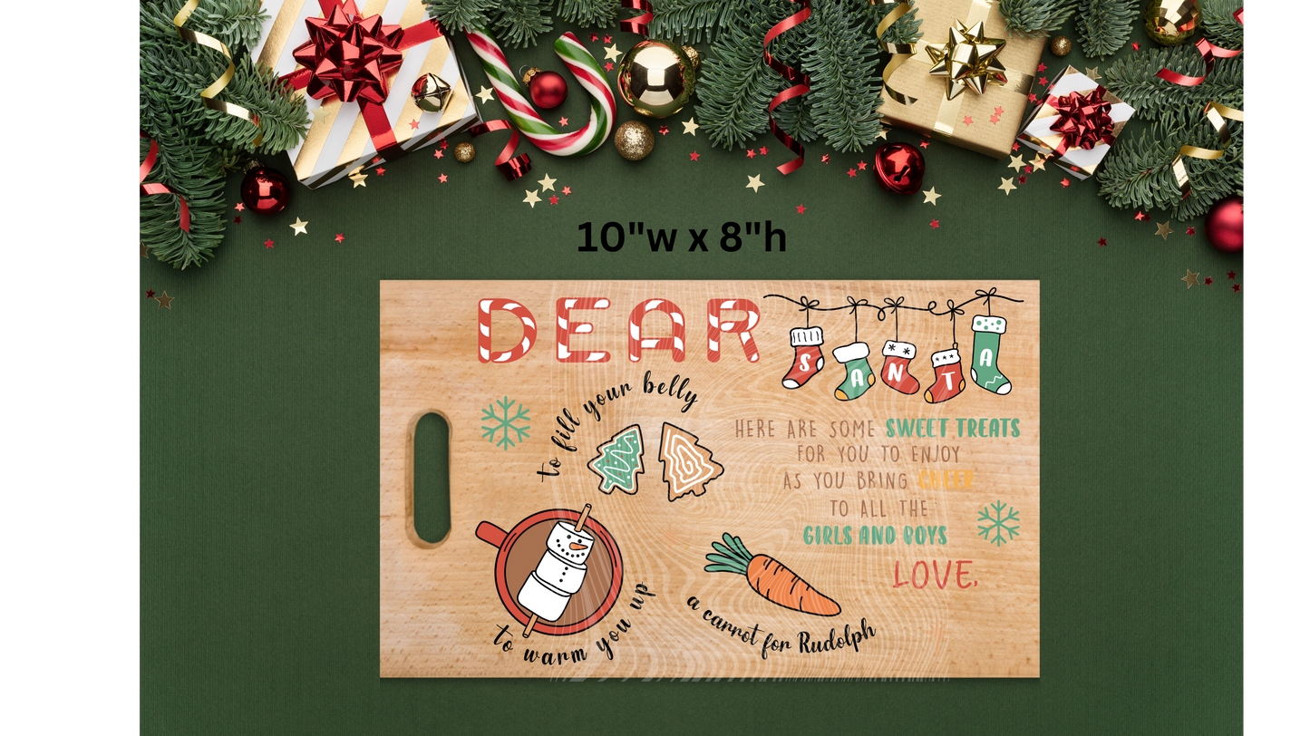 Santa Tray UVDTF Transfer