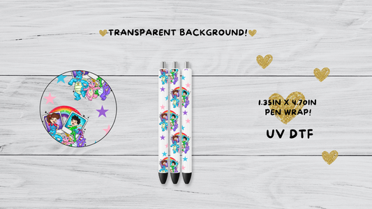 Dragon UVDTF pen wrap