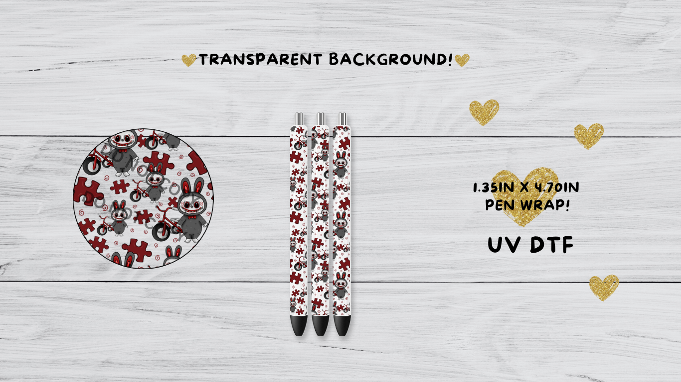 JigsawBubu labubu UVDTF pen wrap