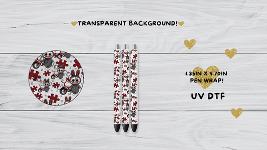 JigsawBubu labubu UVDTF pen wrap