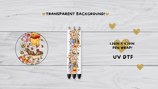 Oh, Bother Fall UVDTF pen wrap