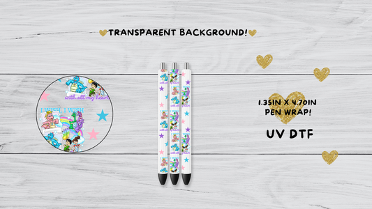 Dragon UVDTF pen wrap