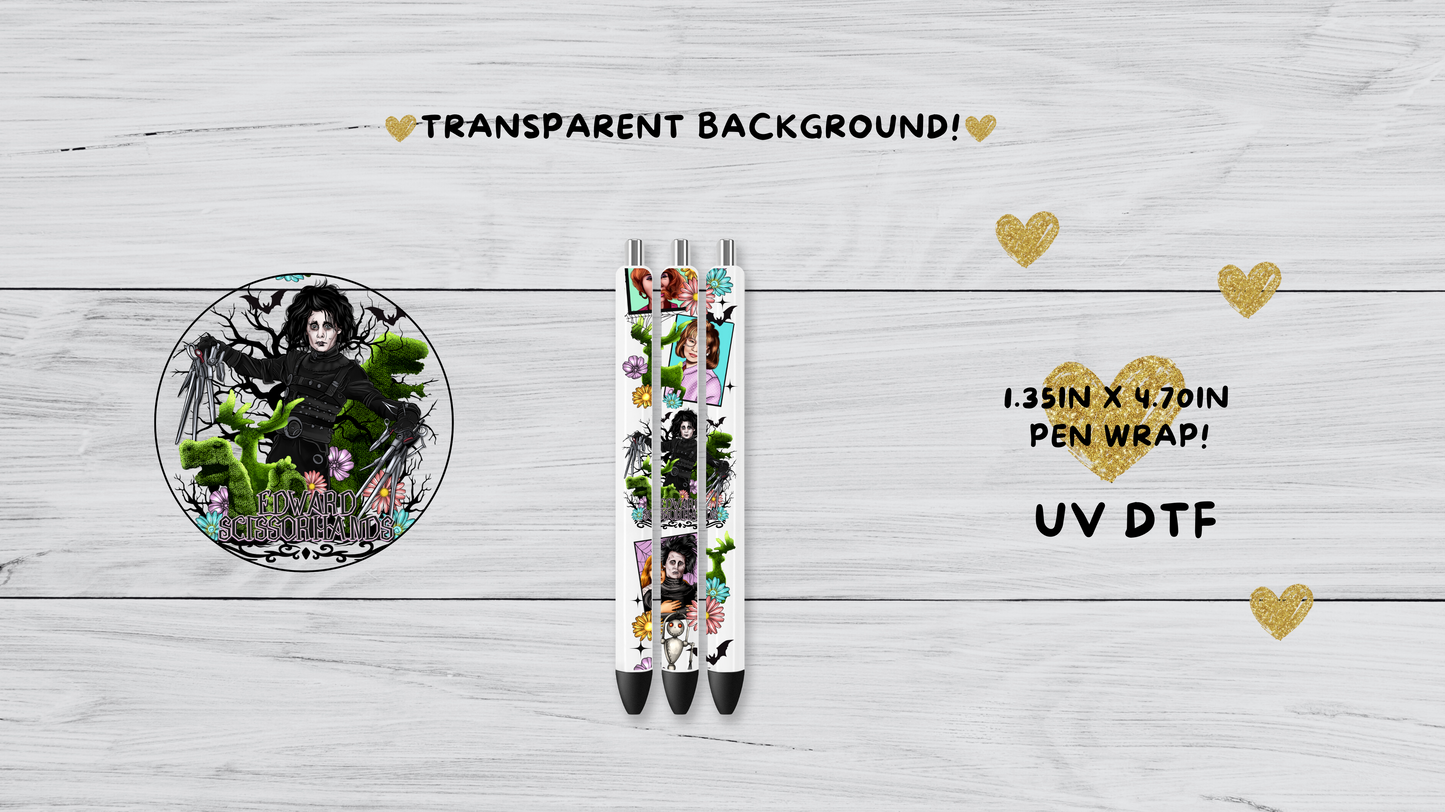 Scissor Hands UVDTF pen wrap