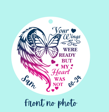 Your Wings..... Ornament Decal