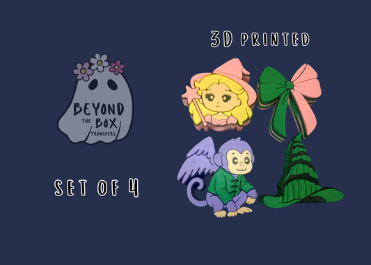 Set of 4 3D printed Straw Toppers