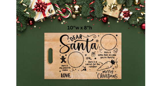 Santa Tray UVDTF Transfer