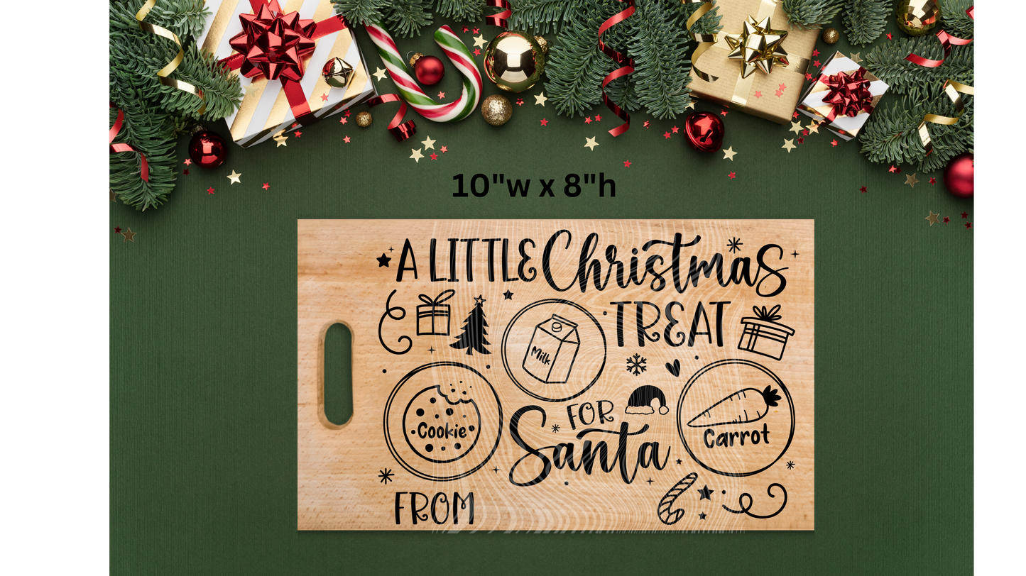 Santa Tray UVDTF Transfer