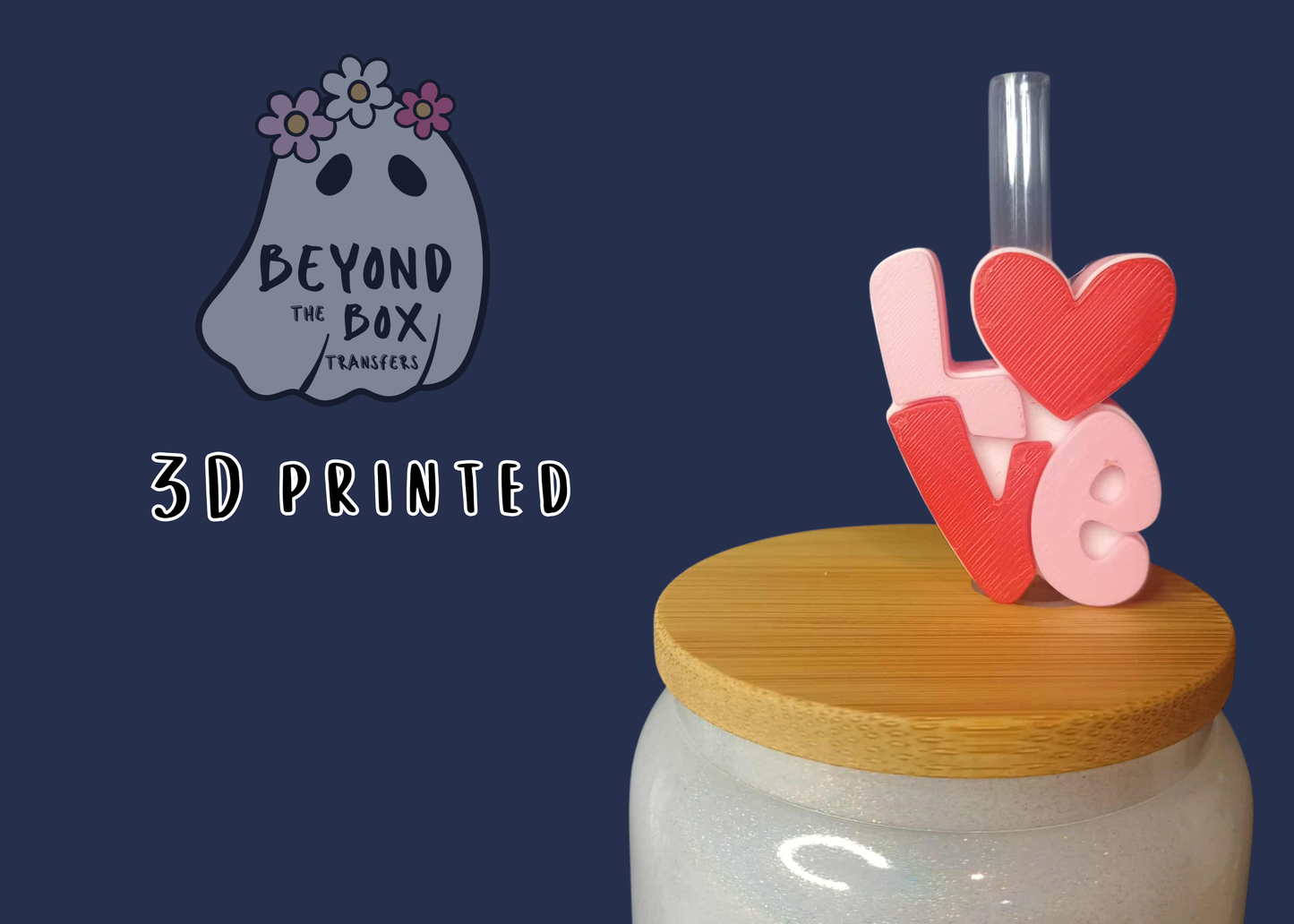 3D printed Straw Topper