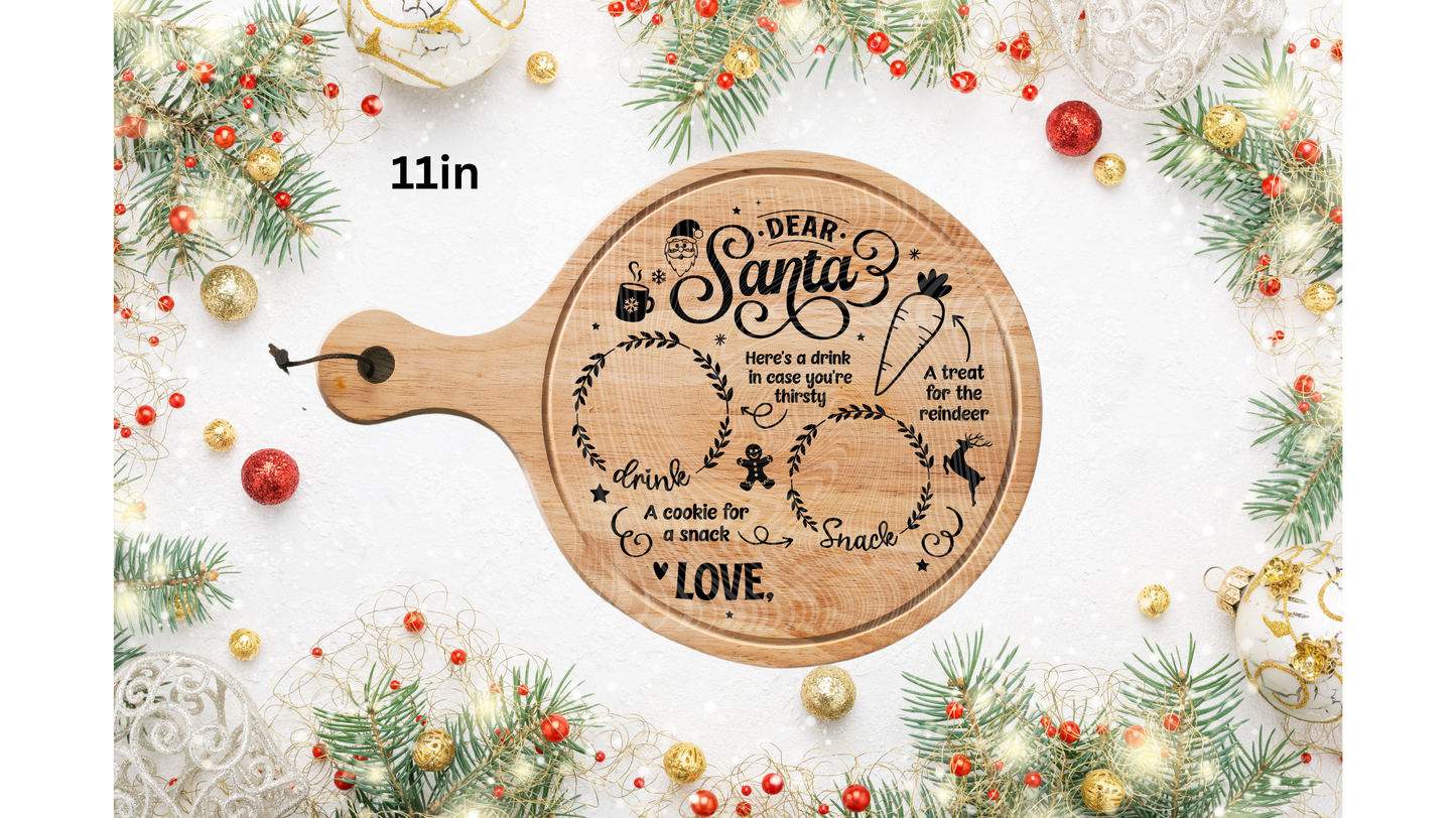 Santa Tray UVDTF Transfer