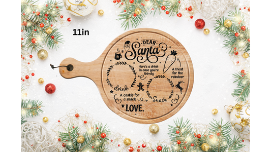 Santa Tray UVDTF Transfer