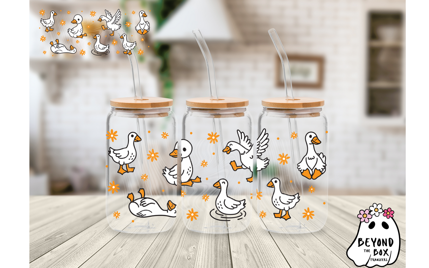 Silly Goose 16oz UVDTF wrap