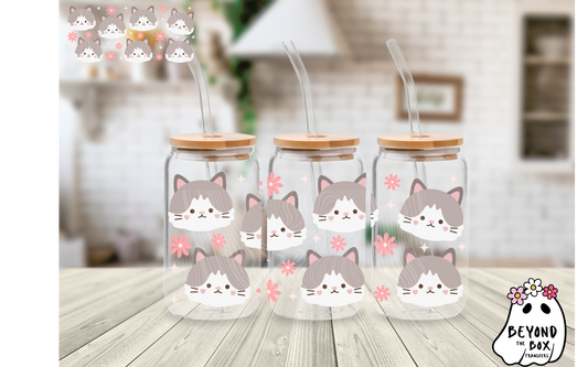 Cute Kitty 16oz UVDTF wrap
