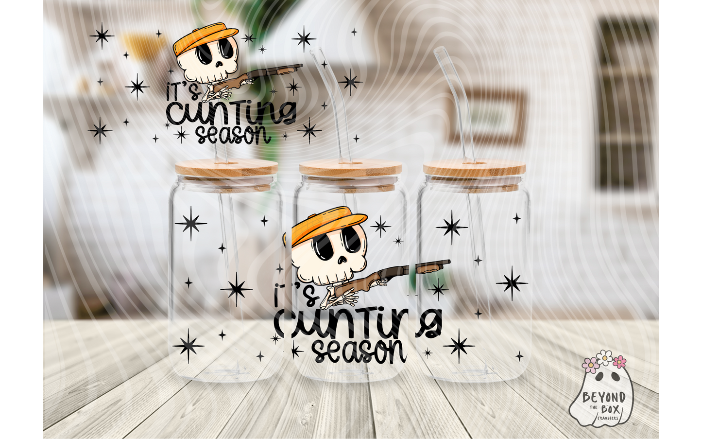 Cunting Season skelly 16oz UVDTF Wrap