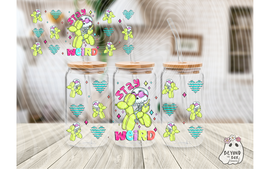 Stay Weird 16oz UVDTF Wrap