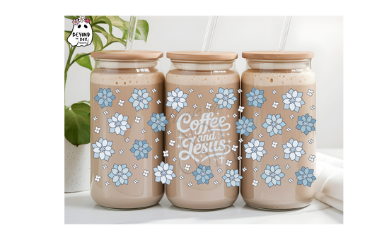 Coffee and Jesus 16oz UVDTF Wrap