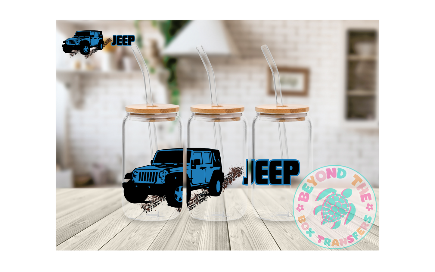 Blue Off Road 16oz UVDTF wrap