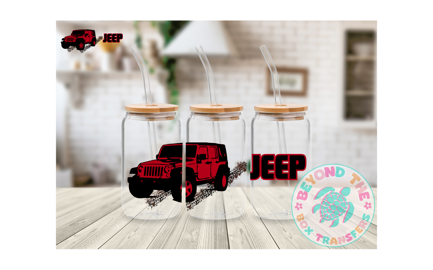 Red Off Road 16oz UVDTF wrap