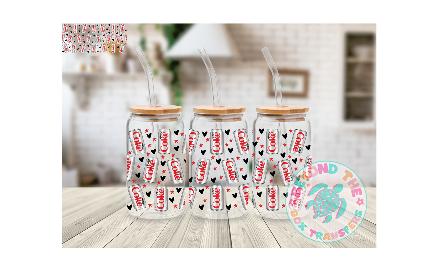 Diet Cola 16oz UVDTF wrap