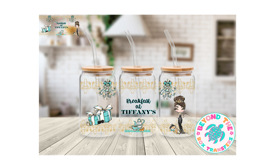 Breakfast at Tiffanys 16oz UVDTF wrap
