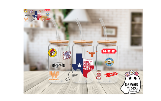 Texas 16oz UVDTF wrap