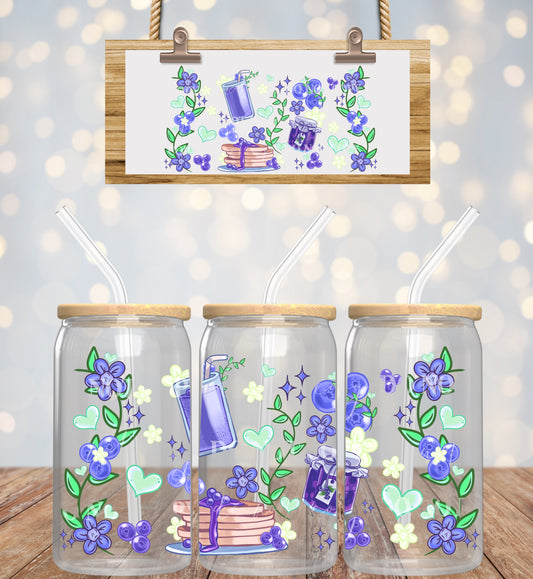 Cute Blueberry 16oz UVDTF wrap