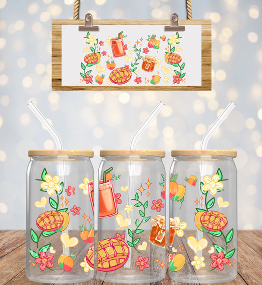 Cute Mango 16oz UVDTF wrap
