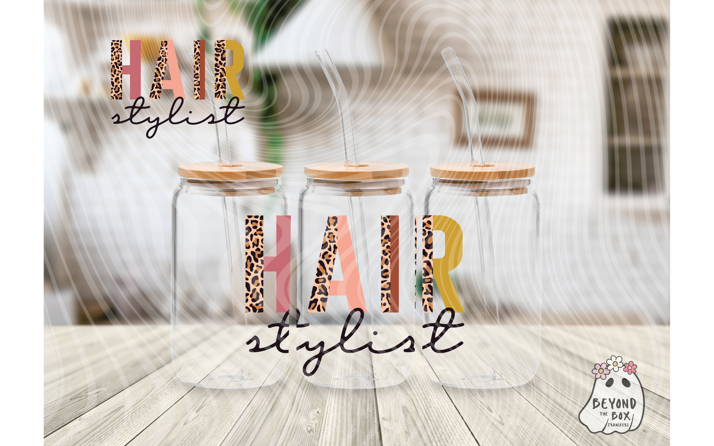 Hair Stylist 16oz UVDTF wrap