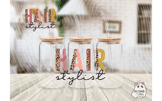 Hair Stylist 16oz UVDTF wrap