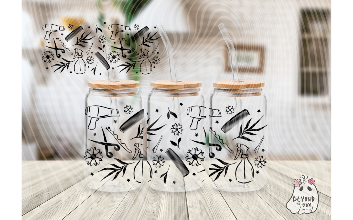 Hair Stylist 16oz UVDTF wrap