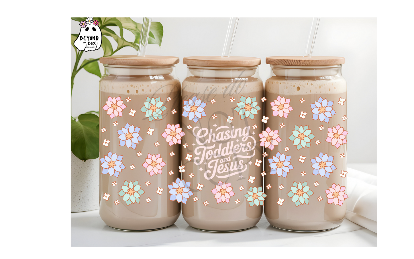 Chasing Toddlers and Jesus 16oz UVDTF Wrap