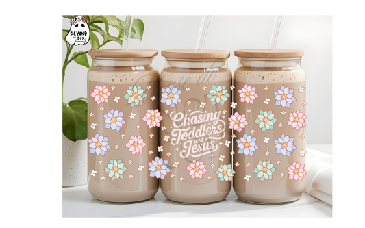 Chasing Toddlers and Jesus 16oz UVDTF Wrap