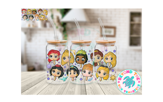Princess Ice cream 16oz UVDTF wrap