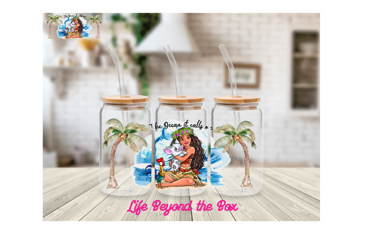 The Ocean is Calling  16oz UVDTF wrap