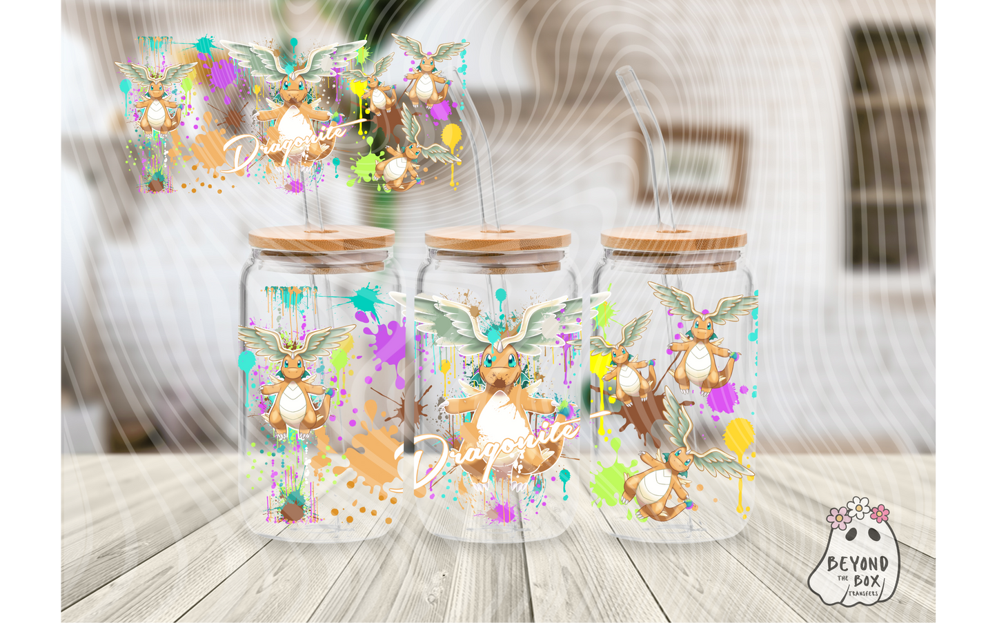 Paint Splatter 16oz UVDTF wrap