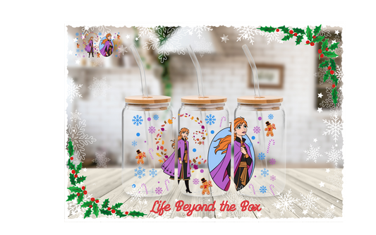 Ice Princess  16oz UVDTF wrap