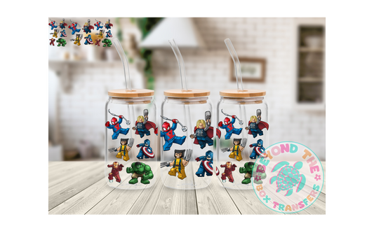 Toy Super Heros 16oz UVDTF Wrap